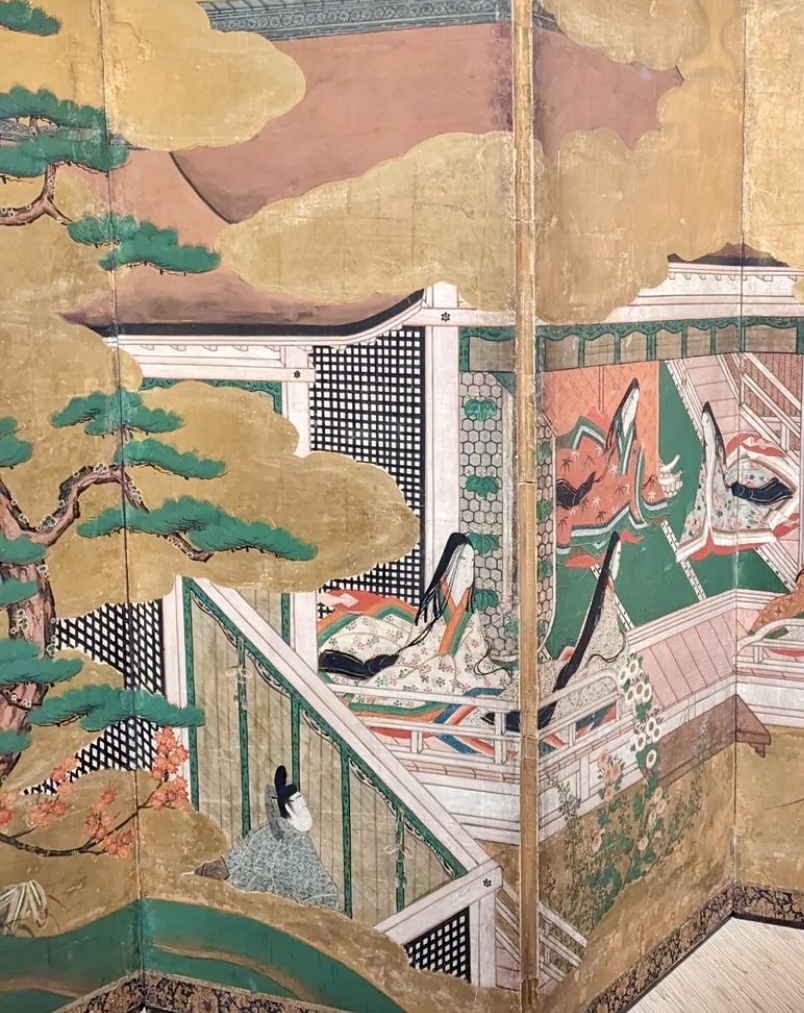 ギメ東洋美術館−源氏物語−屏風