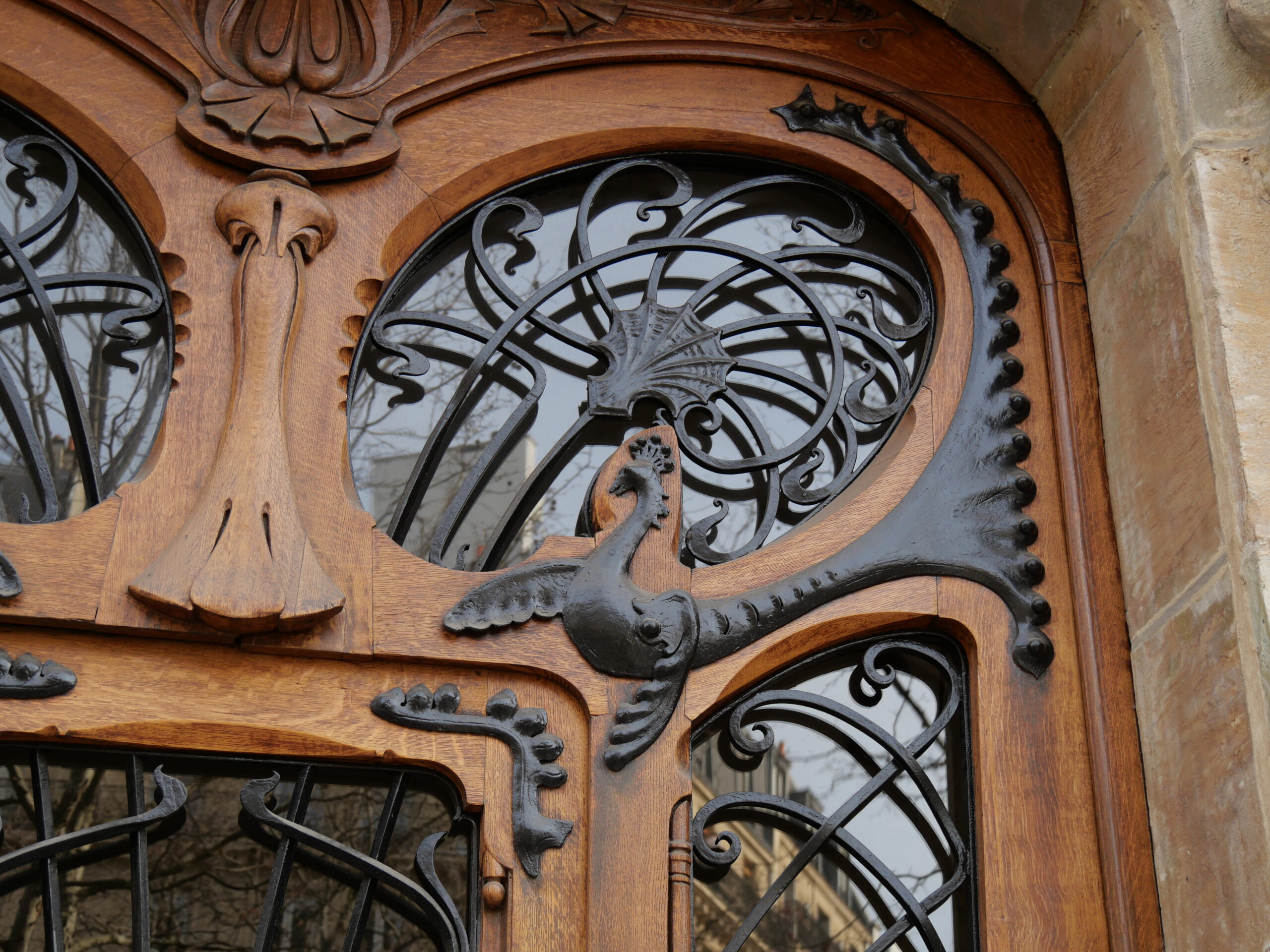 ImmeubleLavirotte−ドアガラス