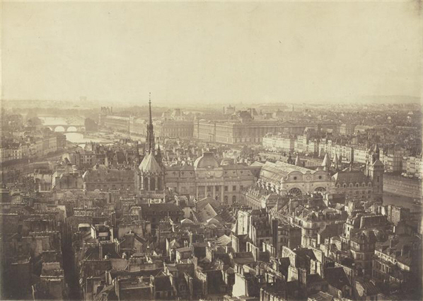 1850年代のパリの街並み